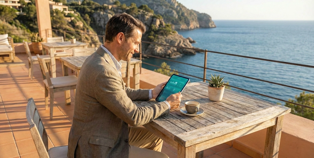 Interface du logiciel PMS Otelis